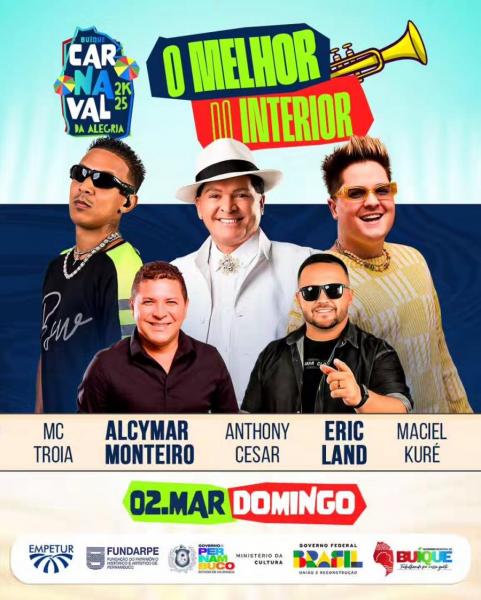Alcymar Monteiro, Eric Land, Mc Troia, Anthonu Cesar e Maciel Kuré