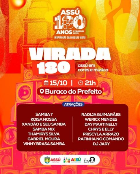 Samba7, Koisa Nossa, Xandão & Seu Samba, Thamirys Silva, Gabriel Moura, Vinny Brasa Samba, Chrys & Elly, Priscila Arrazo e Rafinha no Comando - Virada 180