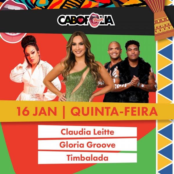 Timbalada, Claudia Leitte e Gloria Groove - Cabo Folia 2025