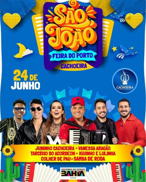 Juninho Cachoeira, Vanessa Aragão, Tarcísio do Acordeon, Iguinho & Lulinha, Colher de Pau e Samba de Roda