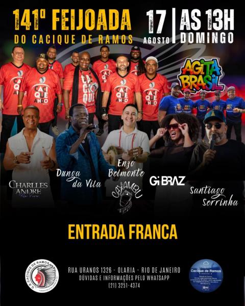 Dunga da Vila, Charlles André, Enzo Belmonte, Gi Braz e Santiago Serrinha - 141ª Feijoada do Cacique de Ramos