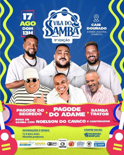 Pagode do Segredo, Pagode do Adame, Samba Trator e Noelson do Cavaco - 5º Vila do Samba 2025