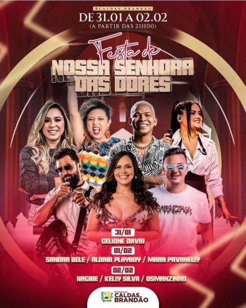 Nagibe, Kelly Silva e Osmanzinho - Festa de Nossa Senhora das Dores