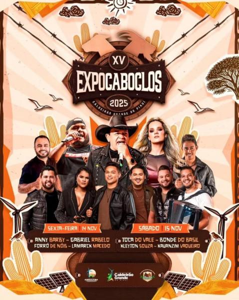 Anny Barby, Gabriel Rabelo, Forró de Nóis e Lamarck Macedo - XV Expocaboclos 2025