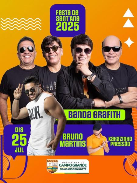 Banda Grafith, Bruno Martins e Kakazinho Pressão - Festa de Santana 2025