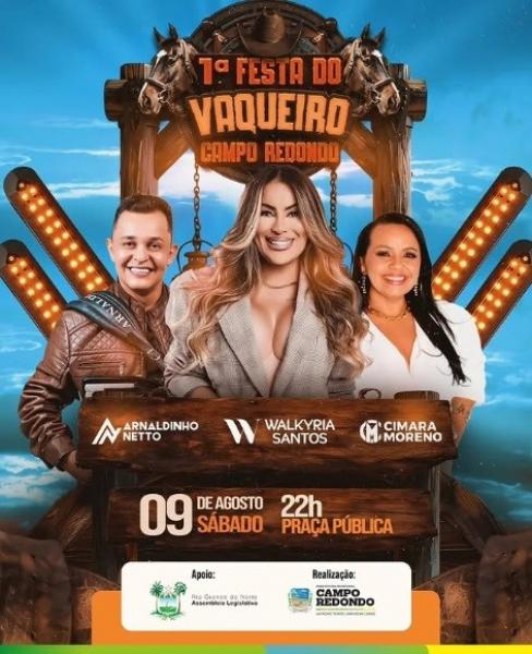 Walkyria Santos, Aranaldinho Neto e Címara Moreno - 1ª Festa do Vaqueiro