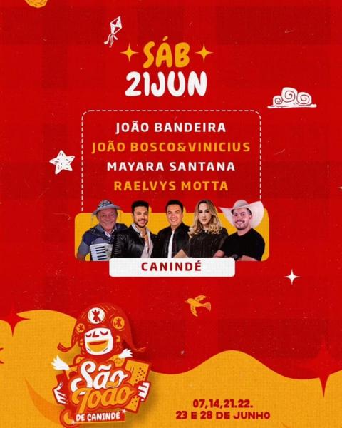 João Bandeira, João Bosco & Vinícius, Mayara Santana e Raelvys Motta