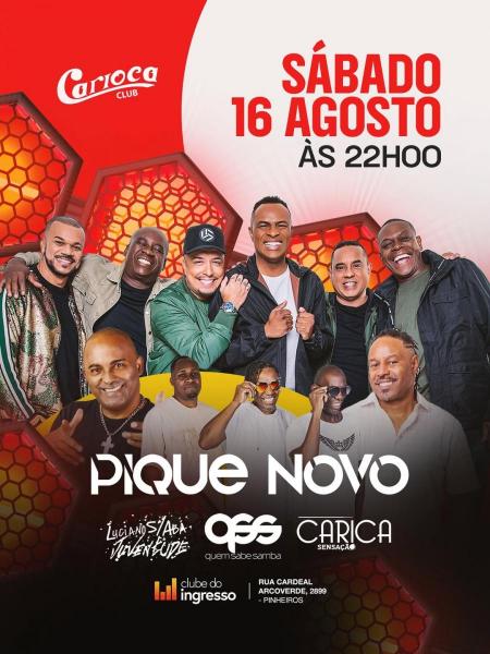 Pique Novo, Luciano Saba Juventude, Quem sabe Samba e Carica Sensação