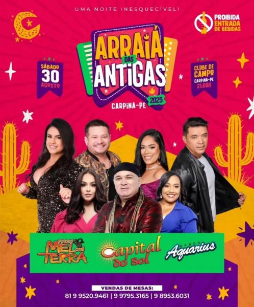 Mel com Terra, Capital do Sol e Banda Aquárius - Arraiá das Antigas