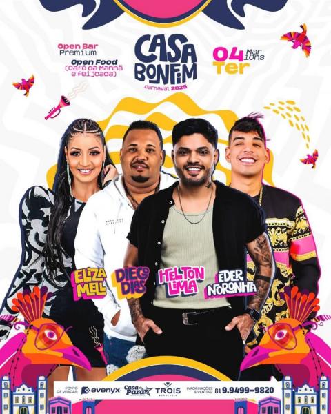 Eliza Mell, Diego Dias, Hielton Lima e Eder Noronha