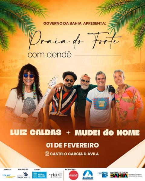 Luiz Caldas e Mudei de Nome - Praia do Forte com Dendê