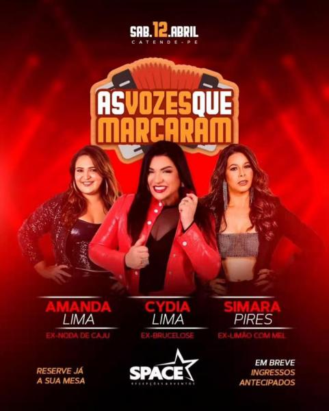 Amanda Lima, Cydia Lima e Simara Pires - As Vozes que Marcaram