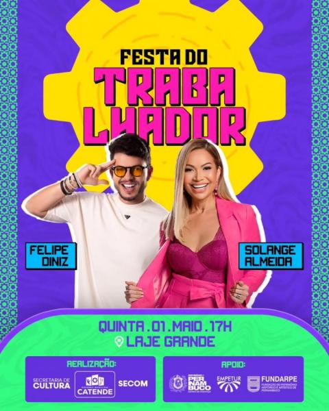 Solange Almeida e Felipe Diniz - Festa do Trabalhador
