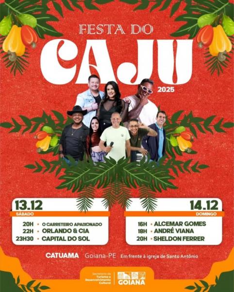 O Carreteiro Apaixonado, Orlando & Cia e Capital do Sol - Festa do Caju 2025