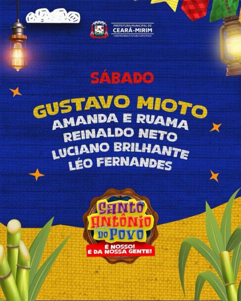 Gustavo Mioto, Amanda & Ruama, Reinaldo Neto, Luciano Brilhante e Léo Fernandes