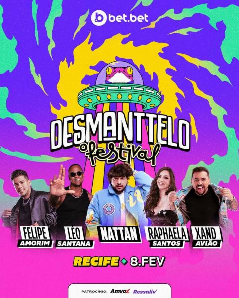 Nattan, Léo Santana, Felipe Amorim, Raphaela Santos e Xand Avião - Desmanttelo Recife