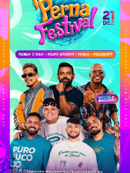 Menos é Mais, Felipe Amorim, Pablo e Pagoart - Perna Festival 2025