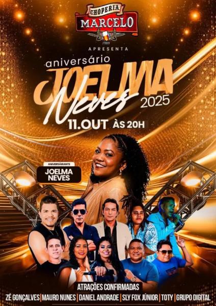 Joelma Alves, Zé Gonçalves, Mauro Nuens, Daniel Andrade, Sly Fox Júnior, Toty e Grupo Digital
