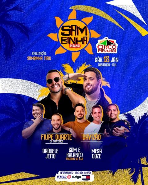 Filipe Duarte, Davizão, Daquele Jeito, Som & Balanço e Mesa Doze - Sambinha Pirangi