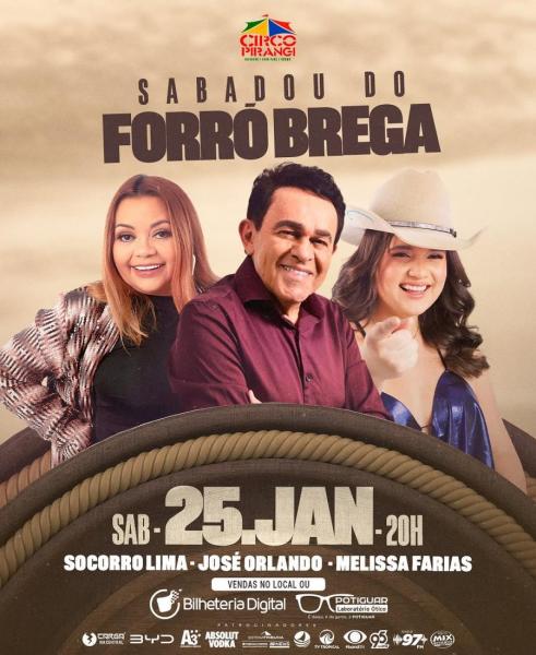 Socorro Lima, José Orlando e Melissa Farias - Quinta do Forró Brega