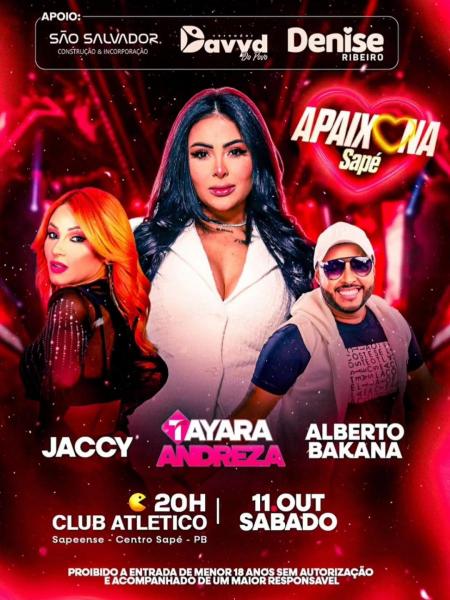 Tayara Andreza, Jaccy e Alberto Bakana
