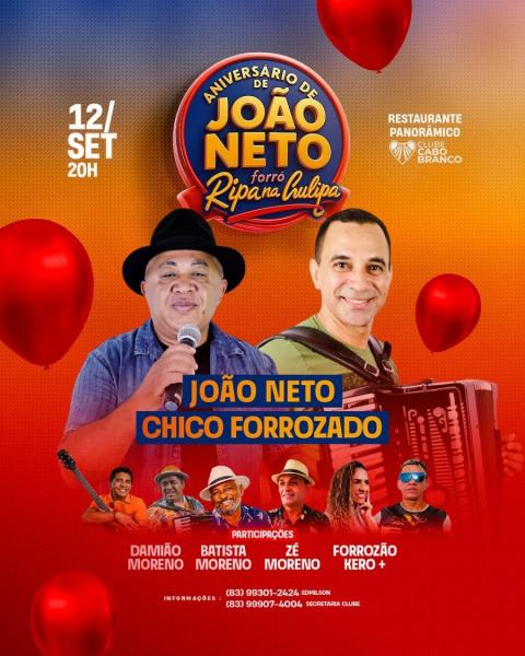 João Neto, Chico Forrozado, Damião Moreno, Batista Moreno, Zé Moreno e Forró Kero Mais