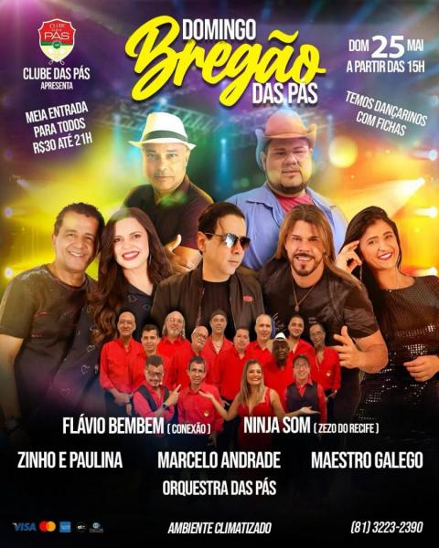 Flávio Bembem, Ninja Som, Zinho & Paulinha e Marcelo Andrade - Domingo Bregão das Pás