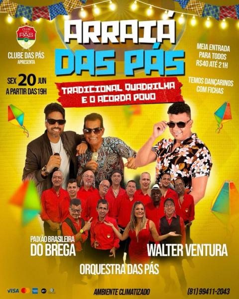Paixão Brasileira do Brega, Orquestra das Pás e Walter Ventura - Arraiá das Pás