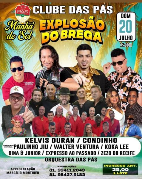 Kelvis Duran, Condinho, Paulinho Jiu, Waltger Ventura, Koka Lee, Dina & Junior, Expresso ao Passado e Zezo do Recife - Explosão do Brega