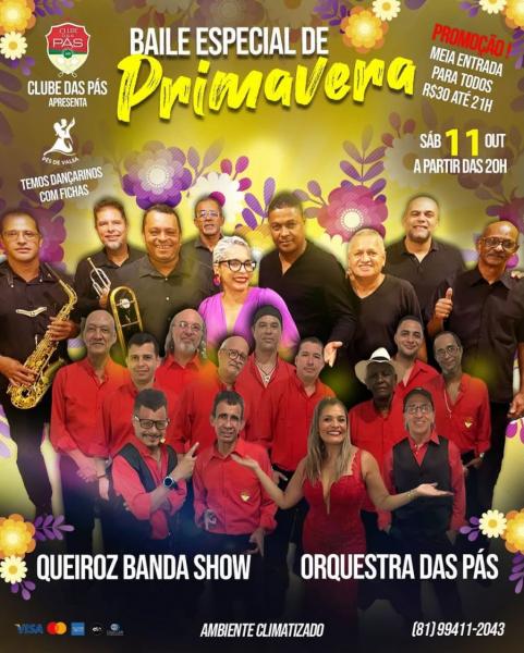 Queiroz Banda Show e Orquestra das Pás - Baile Especial de Primavera