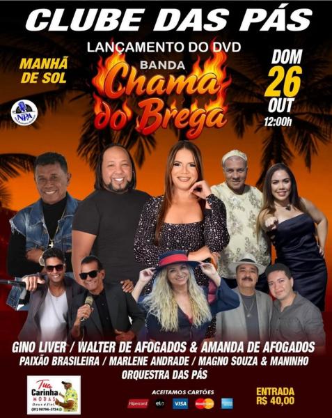 Gino Liver, Walter de Afogados, Paixão Brasileira, Marlene Andrade, Magno Souza & Maninho e Orquestra das Pás - Chama do Brega