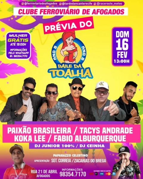 Paixão Brasileira, Tacys Andrade, Koka Lee e Fábio Alburquerque - Prévia do Baile da Toalha 2025