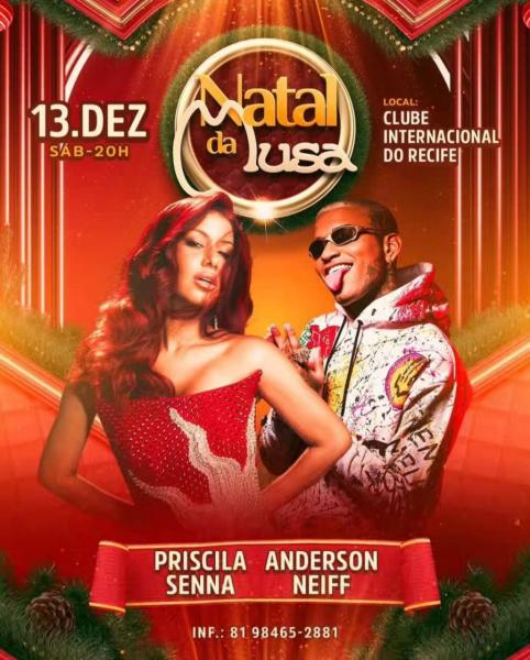 Priscila Senna e Anderson Neiff - Natal da Lusa