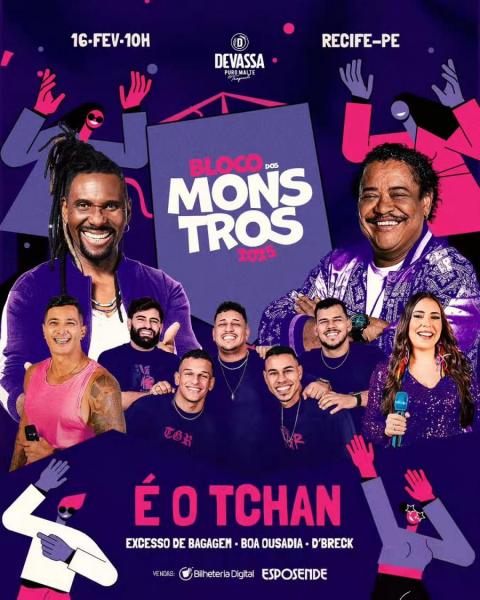 É o Tcham Excesso de Bagagem, Boa Ousadia e D´Breck - Bloco dos Monstros 2025