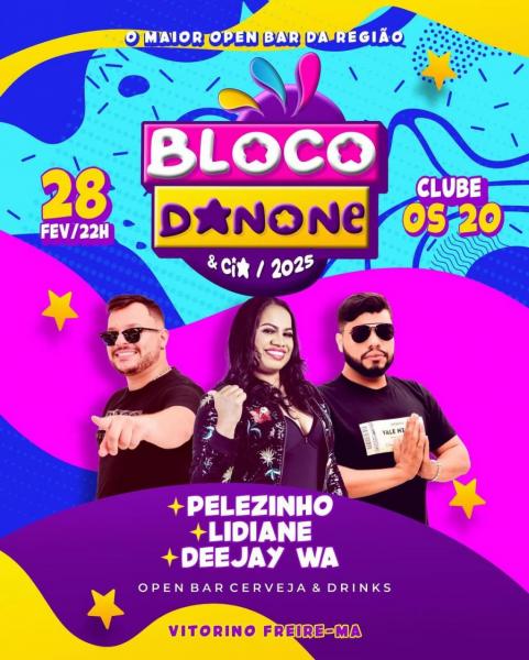 Pelezinho, Lidiane e Deejay Wa - Bloco Danone & Cia 2025