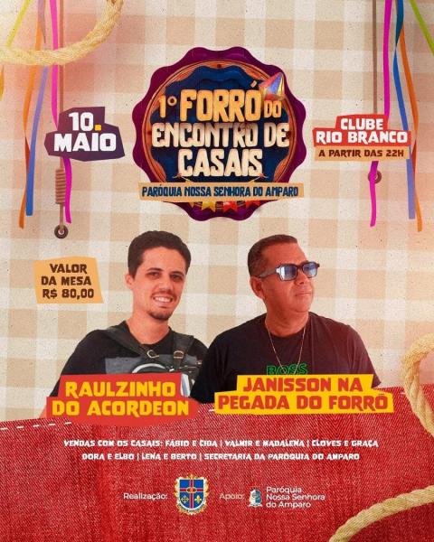 Raulzinho do Acordeon e Janisson na Pegada do Forró - 1º Forró do Encontro de Casais