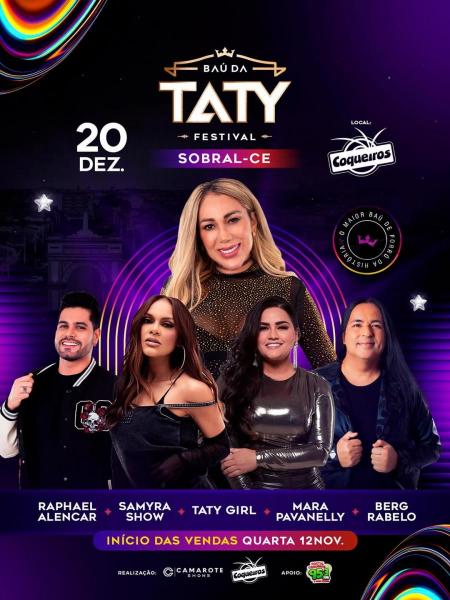 Taty Girl, Raphael Alencar, Samyra Show, Mara Pavanelly e Berg Rabelo - Baú da Taty