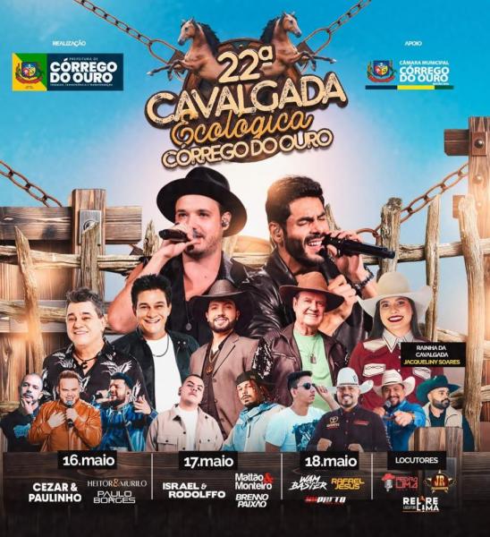 Cezar & Paulinho, Heitor & Murilo e Paulo Borges - 22ª Cavalgada Ecológica Córrego do Ouro
