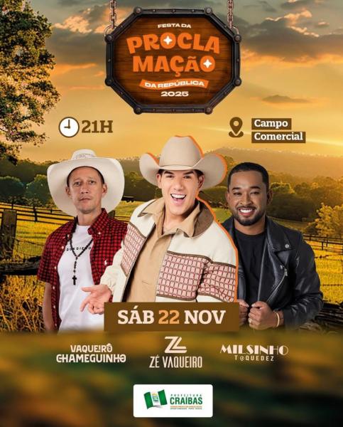 Zé Vaqueiro, Vaqueiro Chameguinho e Milsinho Toque Dez - Festa da Proclamação