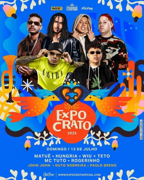Matuê, Hungria, Wiu, Teto, MC Tuto e Rogerinho - Expo Crato 2025