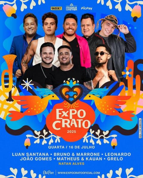 Luan Santana, Bruno & Marrone, Leonardo, João Gomes, Matheus & Kauan e Grelo - Expo Crato 2025