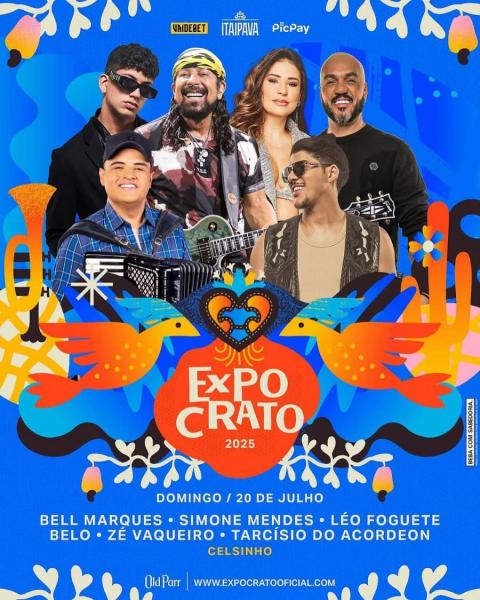 Bell Marques, Simone Mendes, Léo Foguete, Belo, Zé Vaqueiro e Tarcísio do Acordeon - Expo Crato 2025