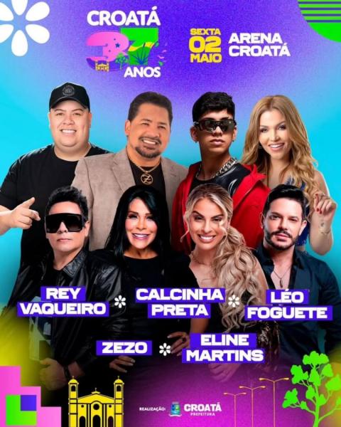 Rey Vaqueiro, Calcinha Preta, Léo Foguete, Zezo e Eline Martins