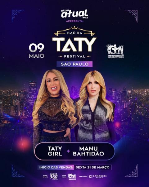 Taty Girl e Manu Bahtidão - Baú da Taty