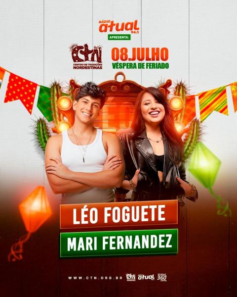 Léo Foguete e Mari Fernandez