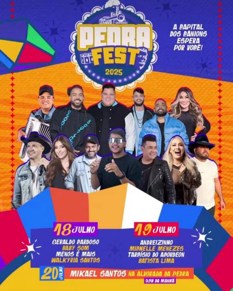 Andreizinho, Michelle Menezes, Tarcísio do Acordeon e Batista Lima - Pedra Fest 2025