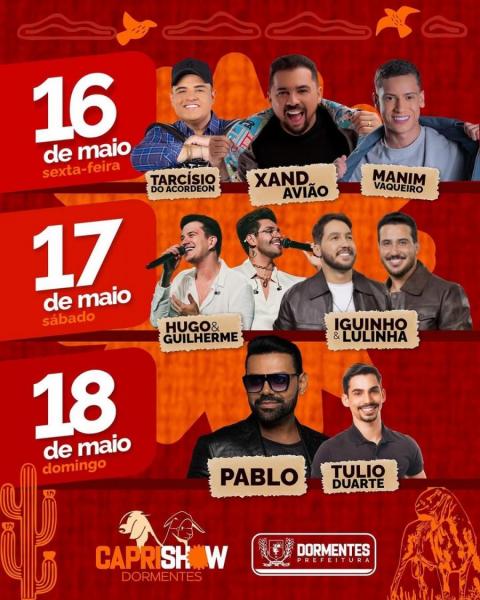 Tarcísio do Acordeon, Xand Avião e Manim Vaqueiro - Caprishow 2025