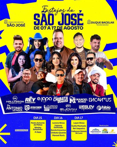 Eudia Machado, Rey Vaqueiro e Hallyson - Festejos de São José