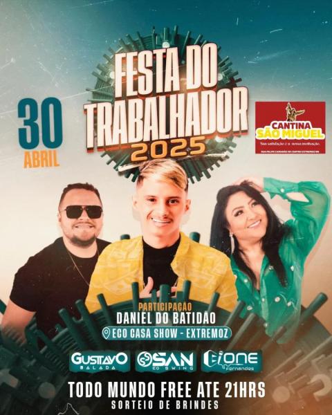 Gustavo Balada, San & o Swing e Cione Fernandes - Festa do Trabalhador 2025