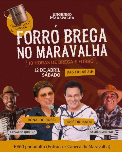 Ronaldo Rossi, José Orlando, Arivaldo Quirino e Damião Moreno - Forró Brega no Maravalha